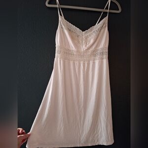 Cosabella soft white w/ cream nightie size large women's Cami